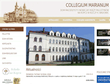 Tablet Screenshot of pallotyni-wadowice.pl